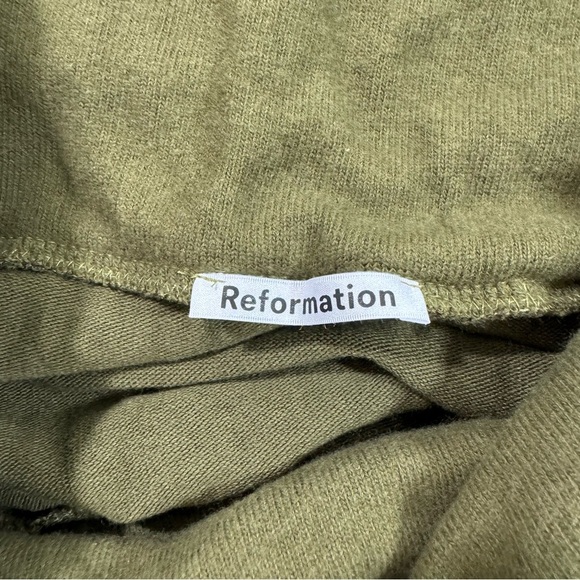 Reformation Azure Knit Top Off Shoulder Long Sleeve - Picture 6 of 8